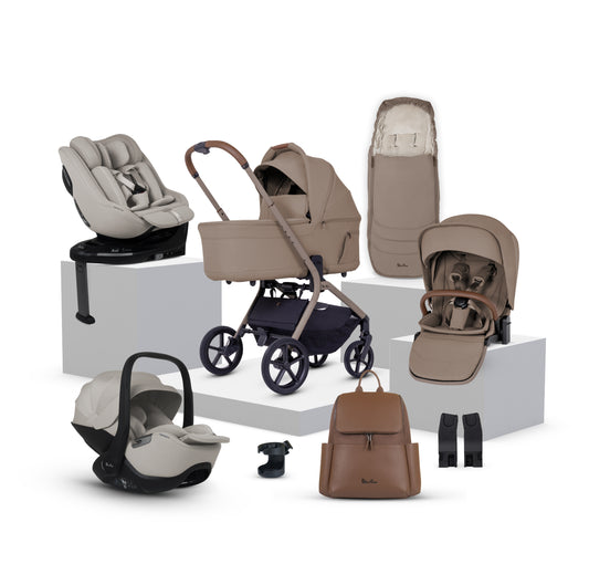 Breez Champagne Travel System Ultimate 360 Family Car Seat Bundle (13 piece)
