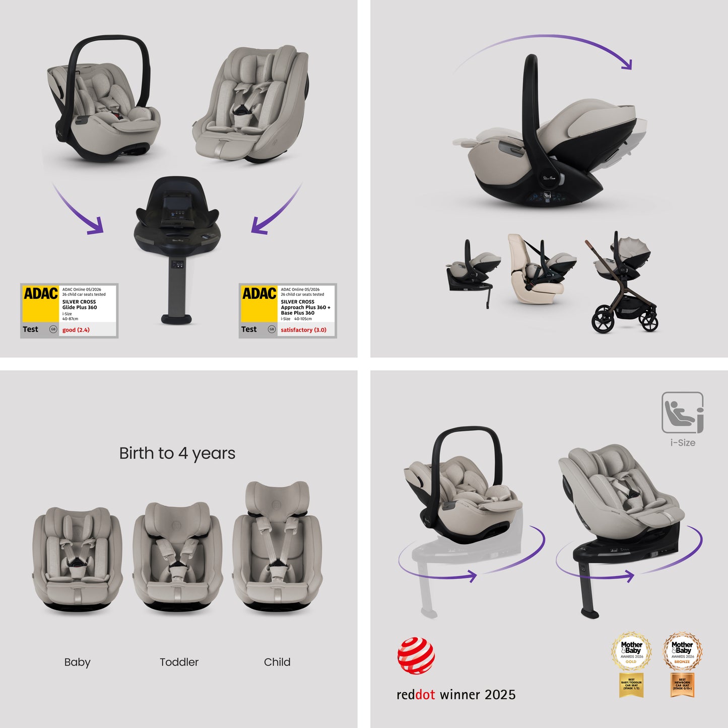 Breez Maple Travel System Ultimate 360 Family Car Seat Bundle (13 piece)