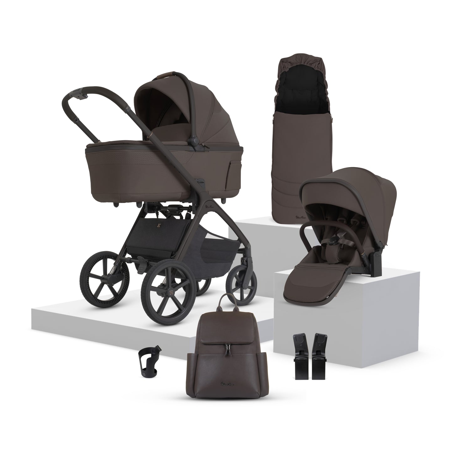 Cove 2 Chocolate Travel System Accessory Bundle (8 piece)
