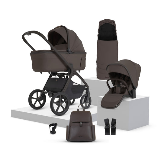 Cove 2 Chocolate Travel System Accessory Bundle (8 piece)
