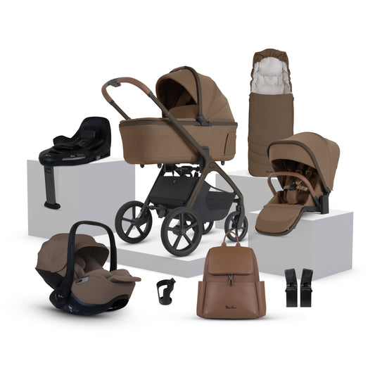 Cove 2 Maple Travel System Ultimate 360 Infant Carrier Timeless Cocoa Bundle (10 piece)