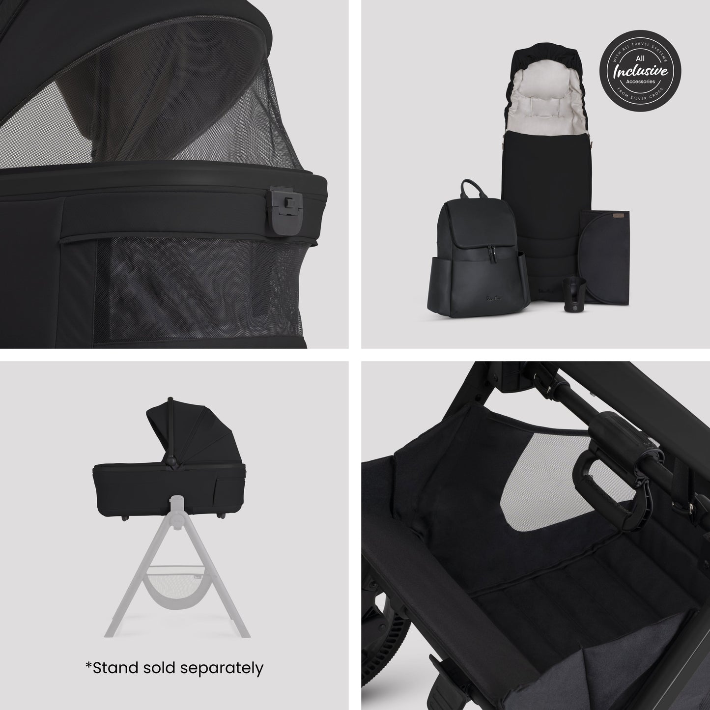 Cove 2 Onyx Travel System Accessory Bundle (8 piece)