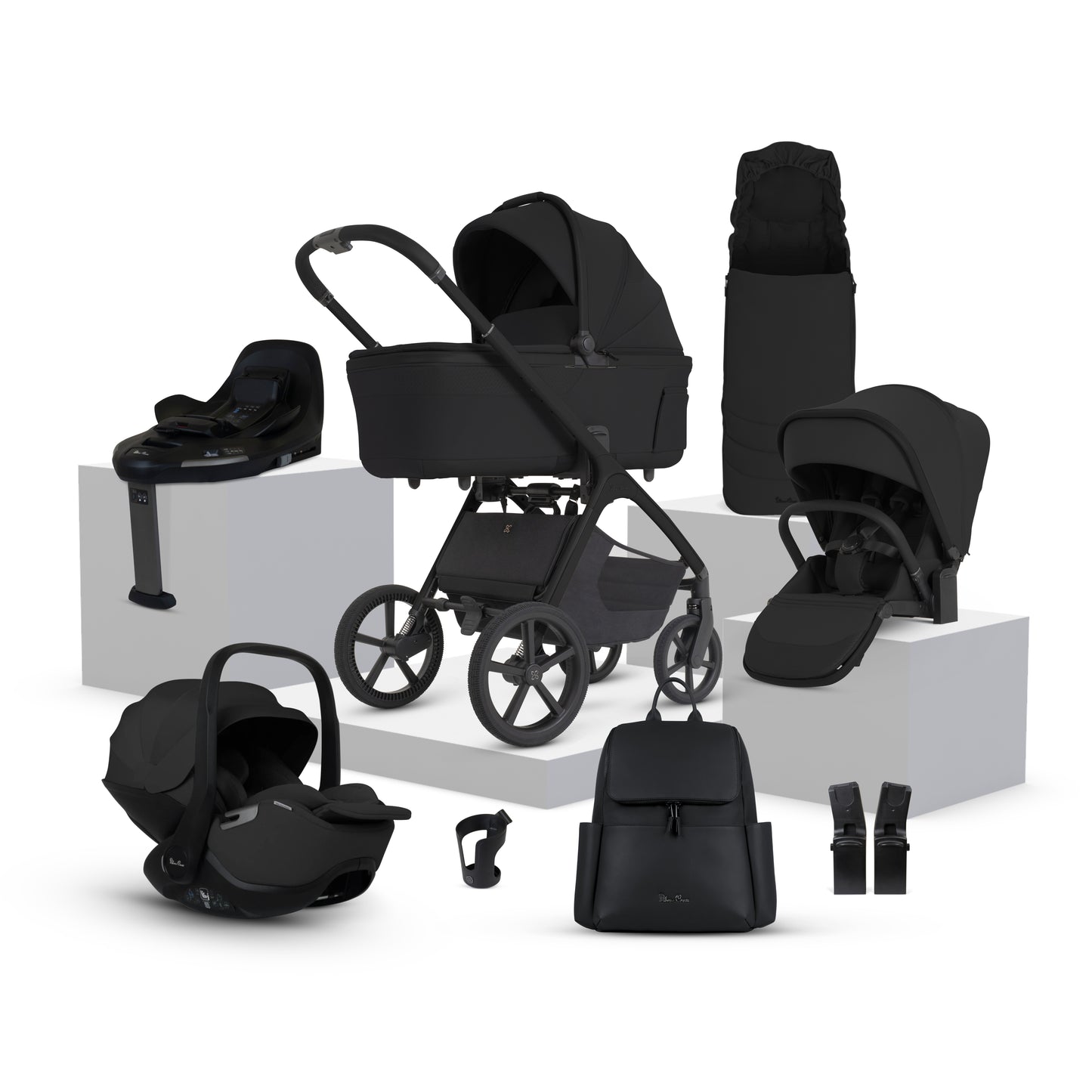 Cove 2 Onyx Travel System Ultimate 360 Infant Carrier Bundle (10 piece)