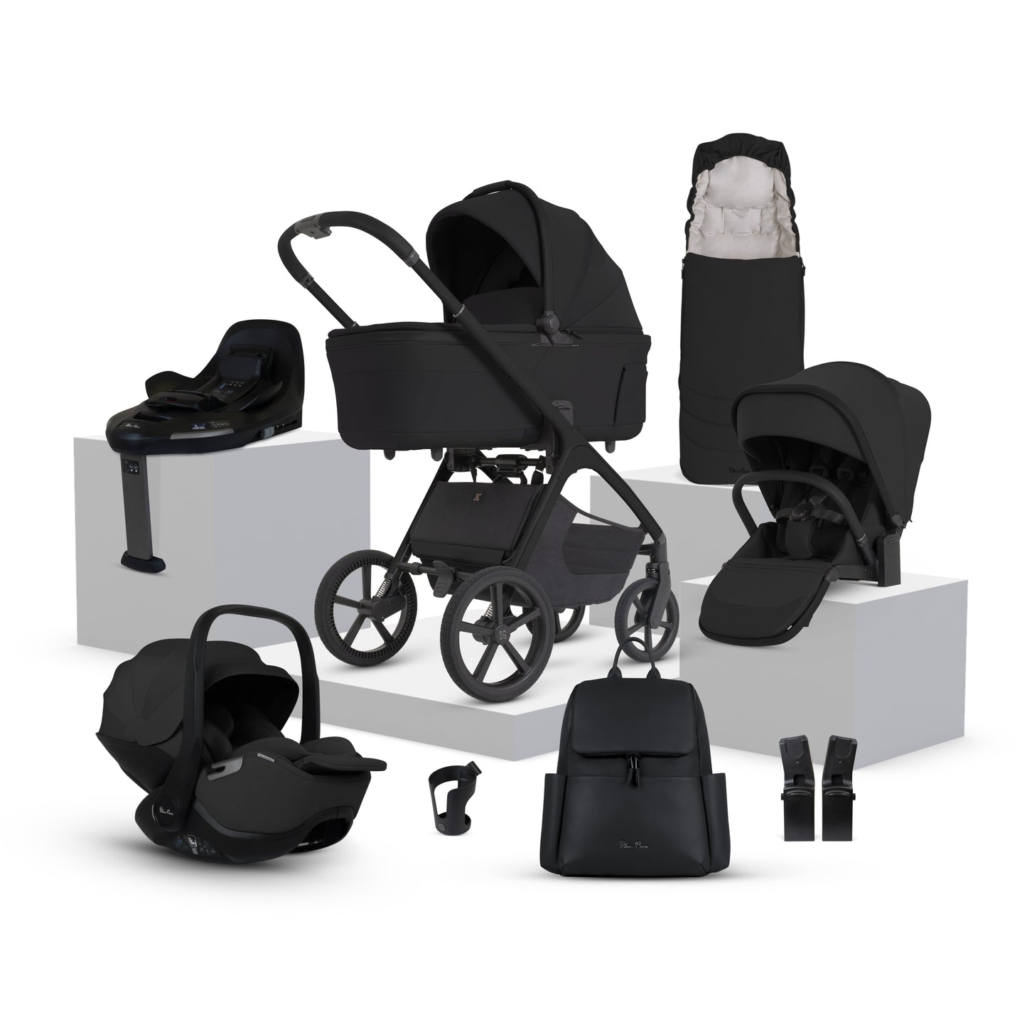 Cove 2 Onyx Travel System Ultimate 360 Infant Carrier Bundle (10 piece)