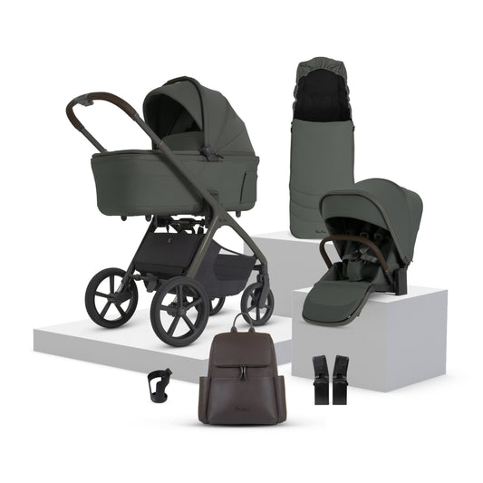 Cove 2 Pewter Travel System Accessory Bundle (8 piece)