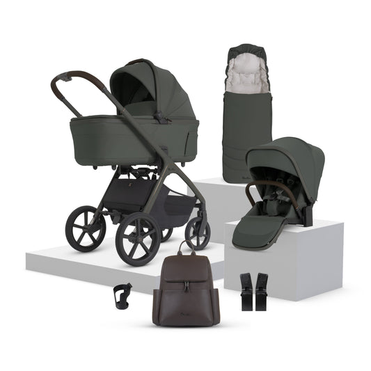 Cove 2 Pewter Travel System Accessory Bundle (8 piece)