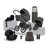 Cove 2 Pewter Travel System Ultimate 360 Infant Carrier Iconic Black Bundle (10 piece)