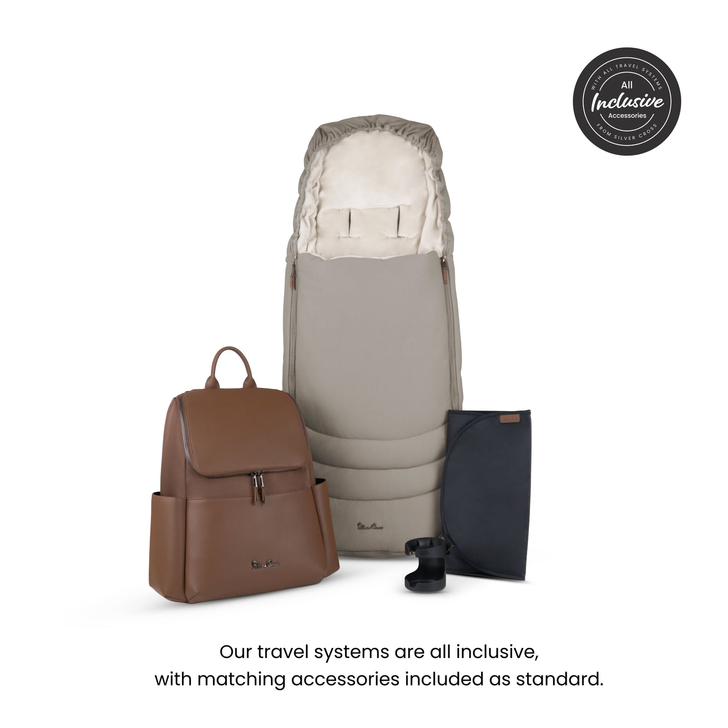 Cove Champagne Travel System Accessory Bundle (8 Piece)