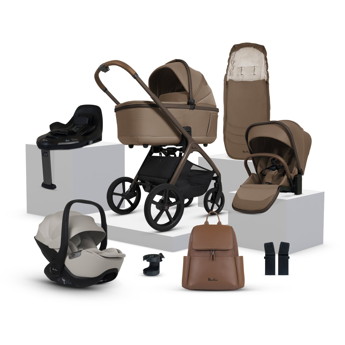 Cove Maple Travel System Ultimate 360 Infant Carrier Bundle (10 Piece)