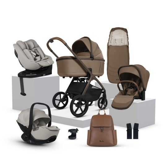 Cove Maple Travel System Ultimate 360 Family Car Seat Bundle (11 Piece)