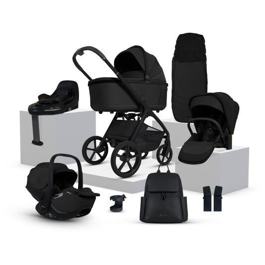 Cove Onyx Travel System Ultimate 360 Infant Carrier Bundle (10 Piece)