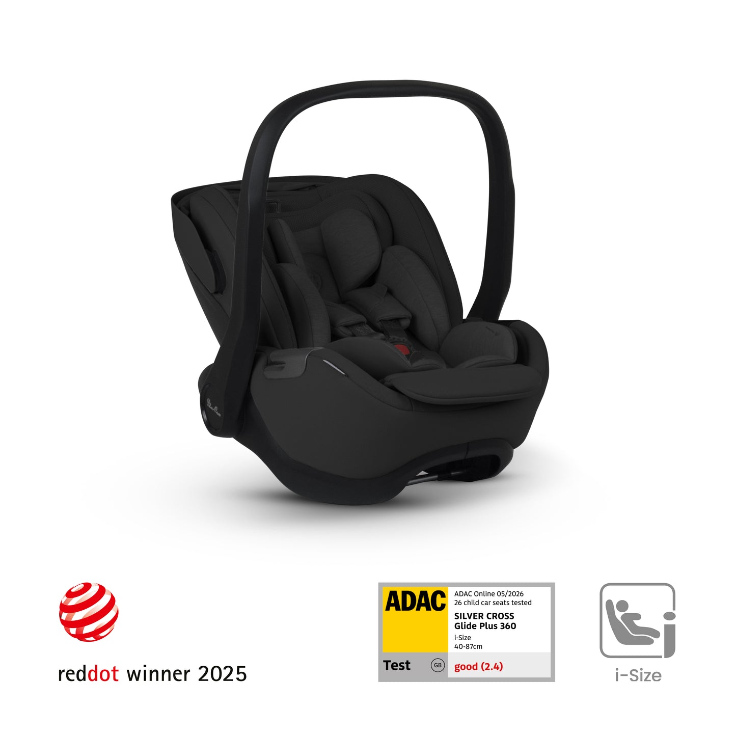 Glide Plus 360 Infant Car Seat Iconic Black