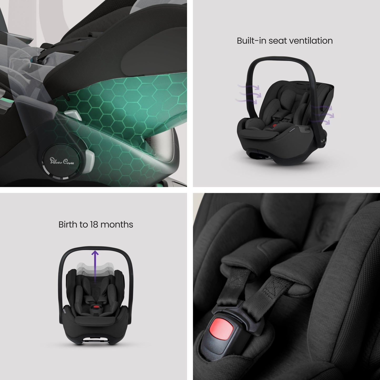 Glide Plus 360 Infant Car Seat Iconic Black & Base Plus 360