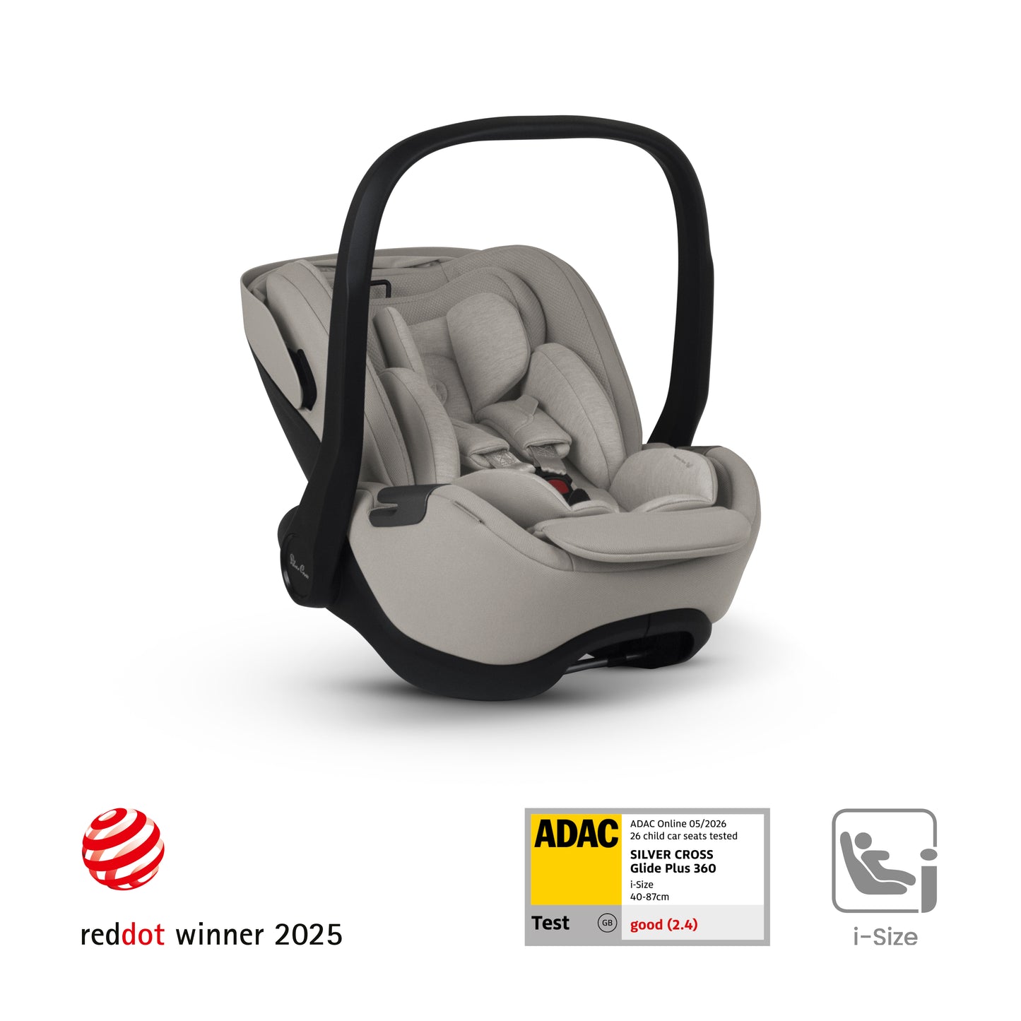 Glide Plus 360 Infant Car Seat Natural Taupe