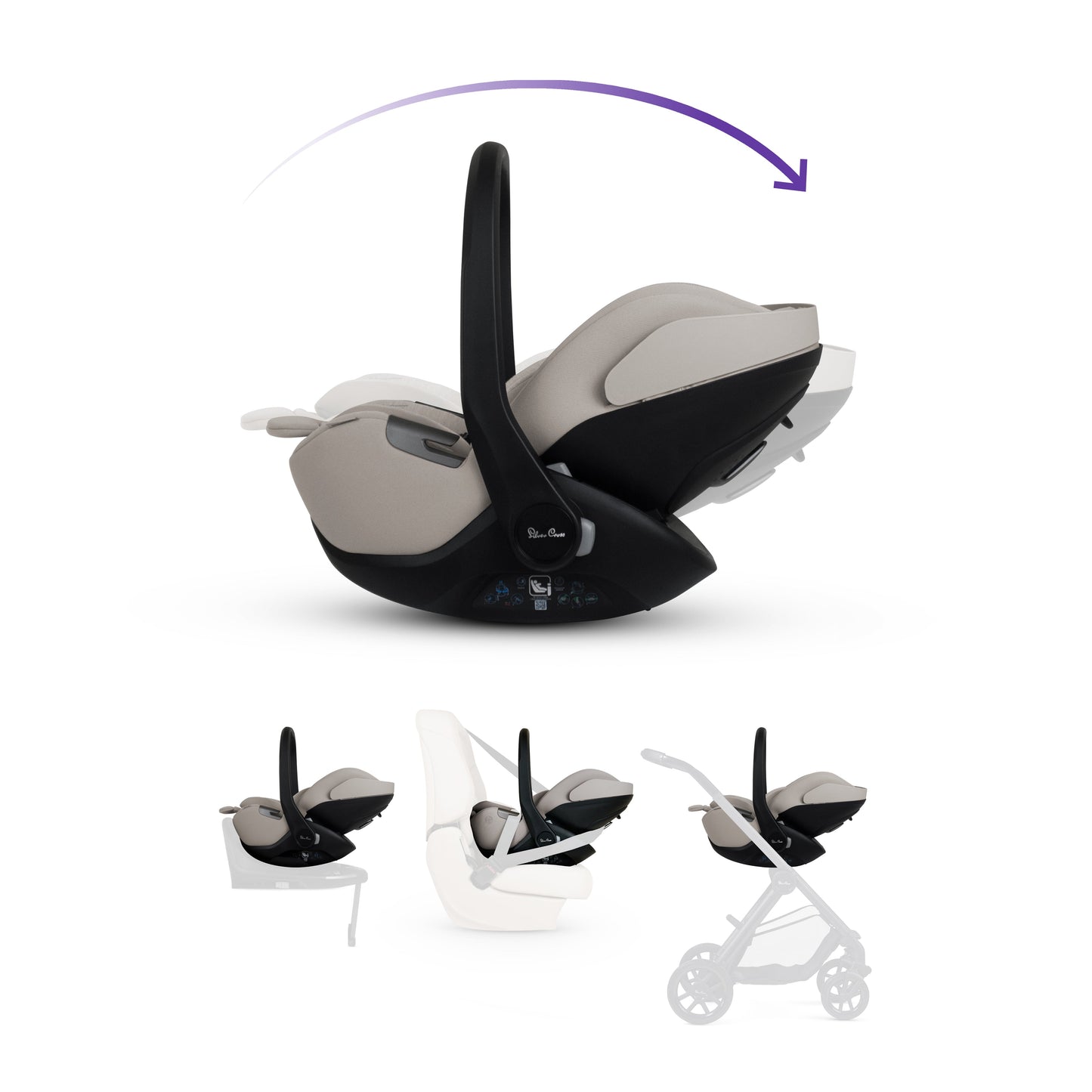 Reef 2 SPECIAL EDITION Ganache Travel System Ultimate 360 Natural Taupe Infant Carrier Bundle (11 Piece)