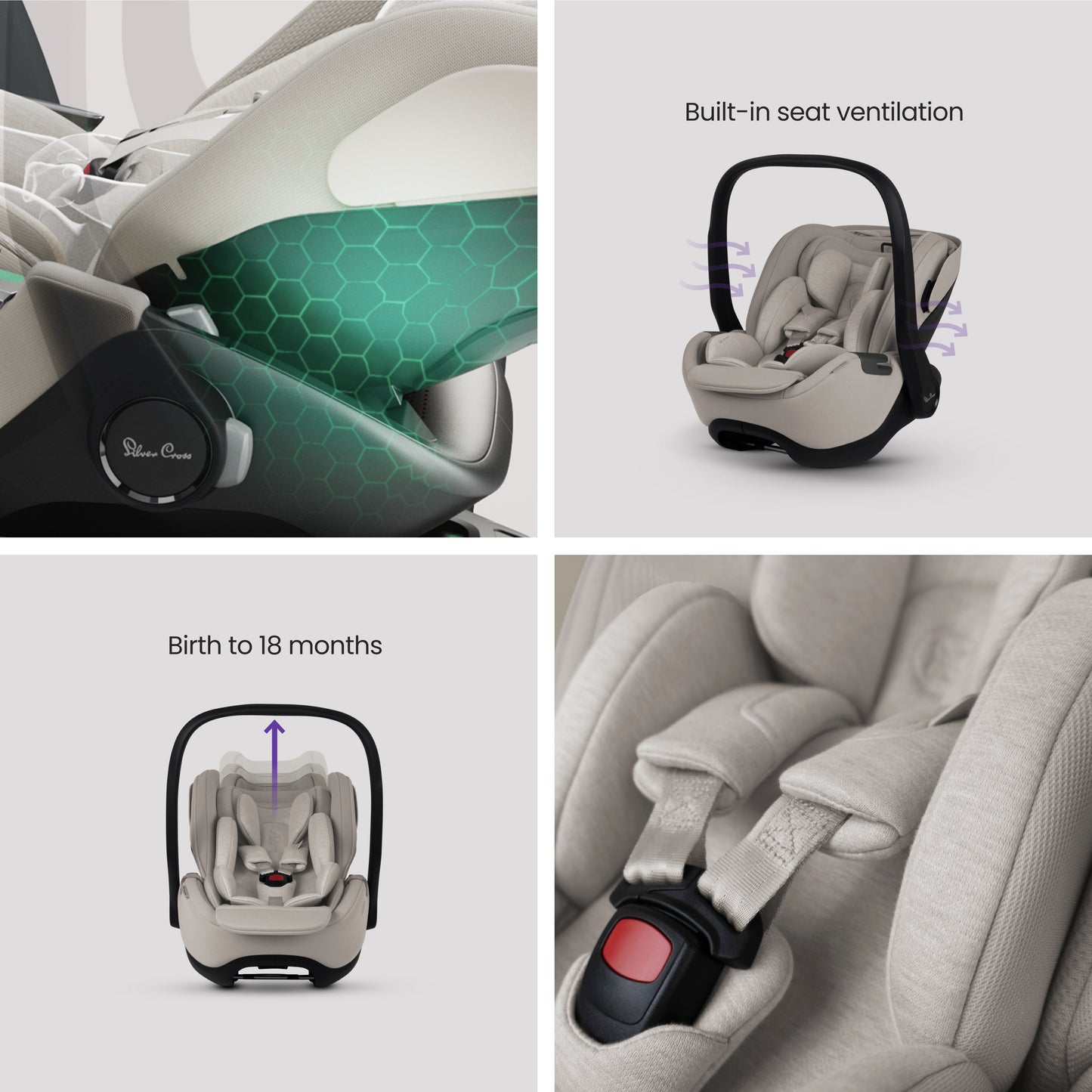 Glide Plus 360 Infant Car Seat Natural Taupe
