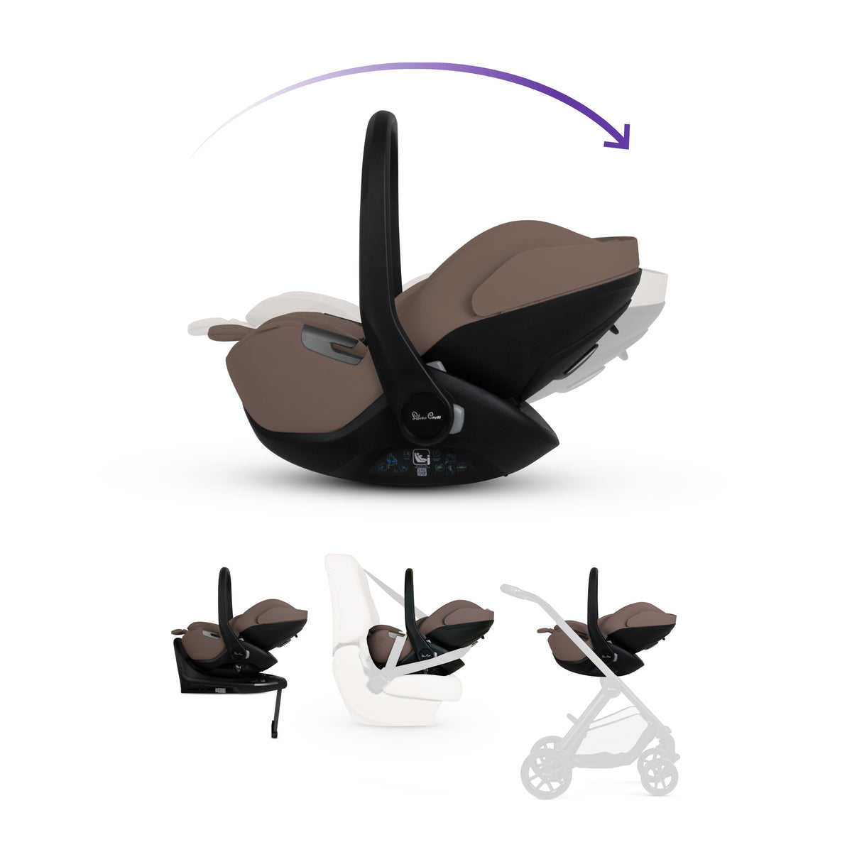 Glide Plus 360 Infant Car Seat Timeless Cocoa & Base Plus 360