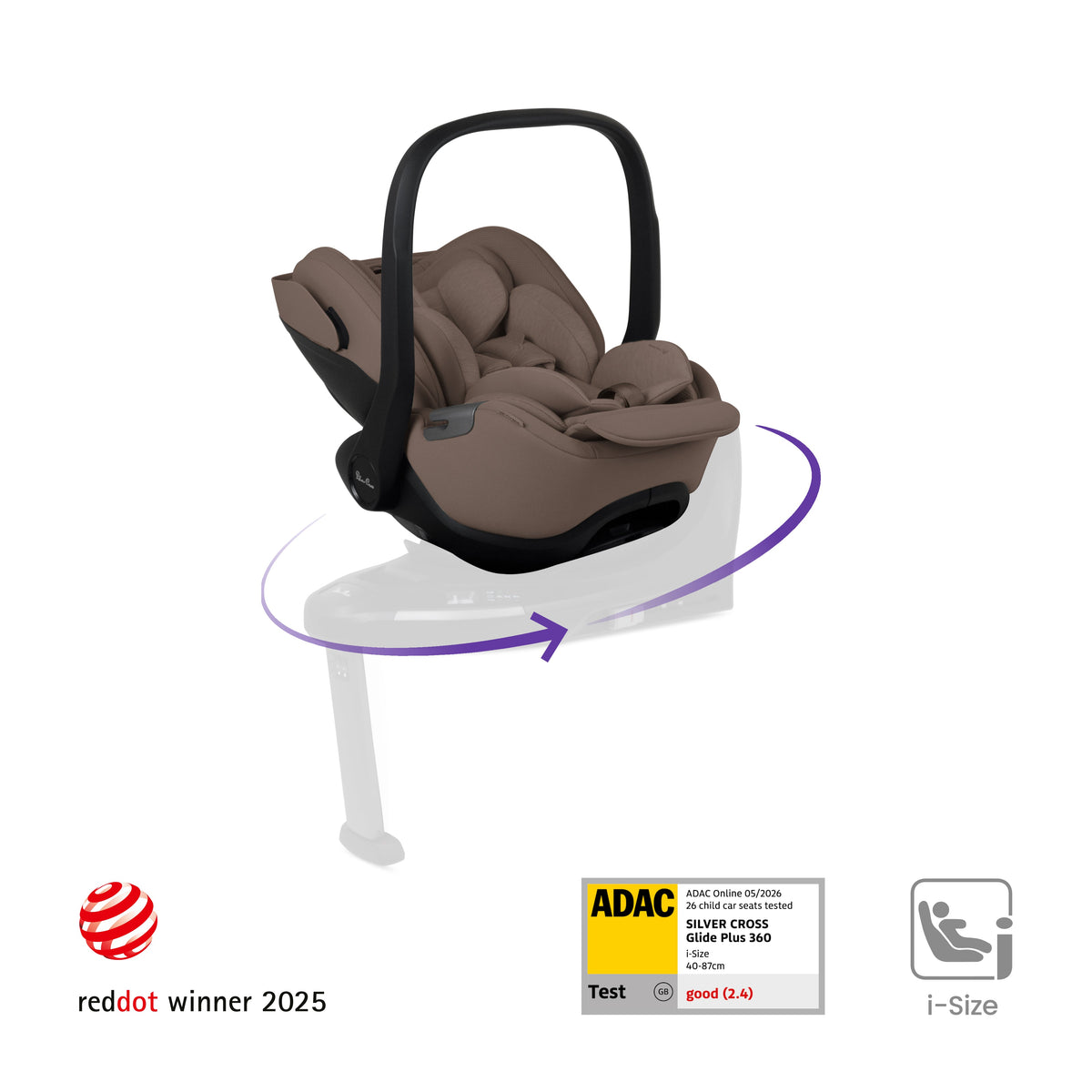 Glide Plus 360 Infant Car Seat Timeless Cocoa