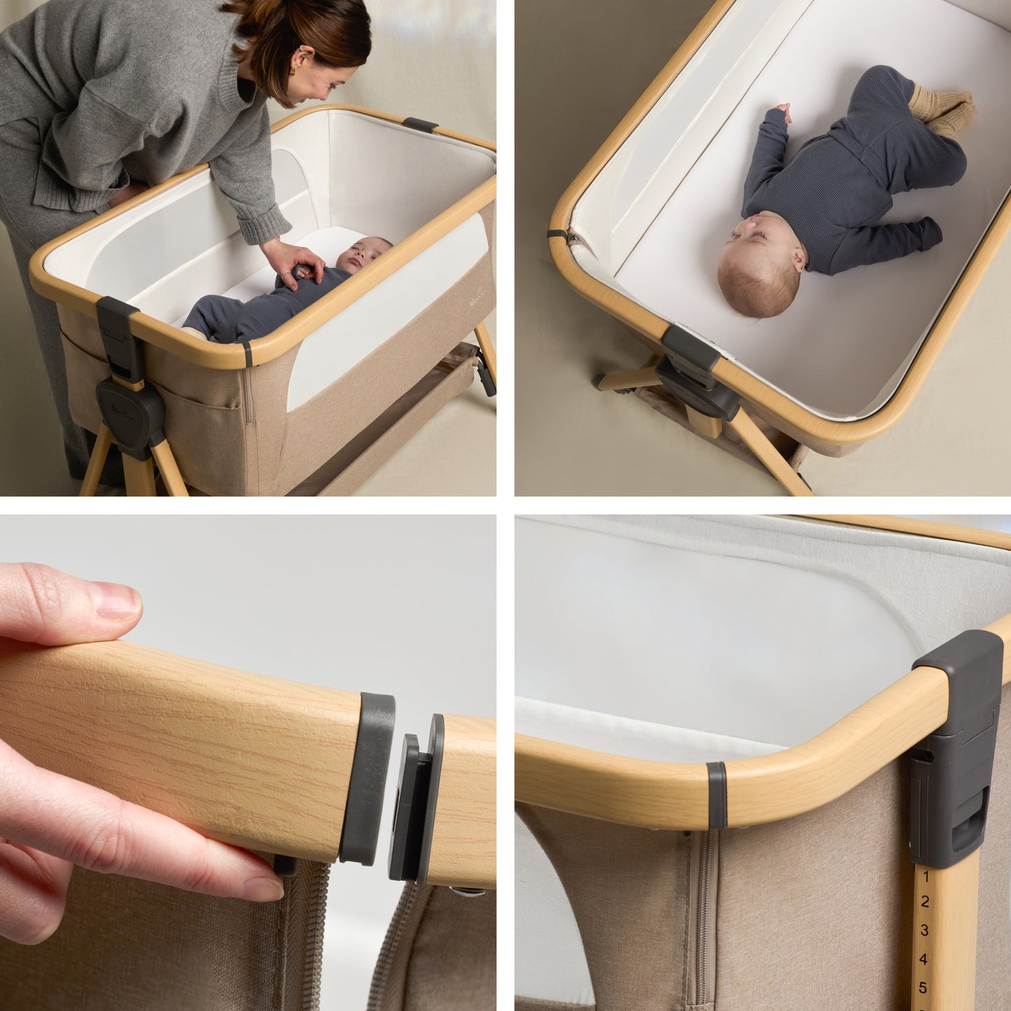 Lunar Bedside Crib