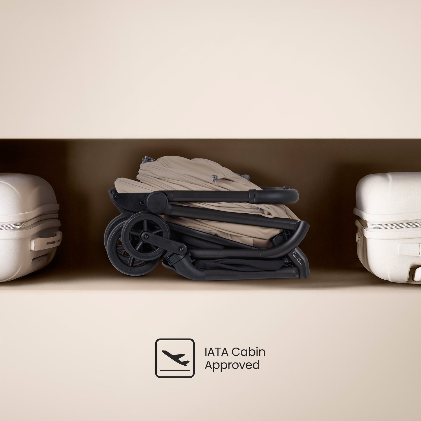 Nia Champagne Compact Travel System with Accessory Pack (12 Piece)