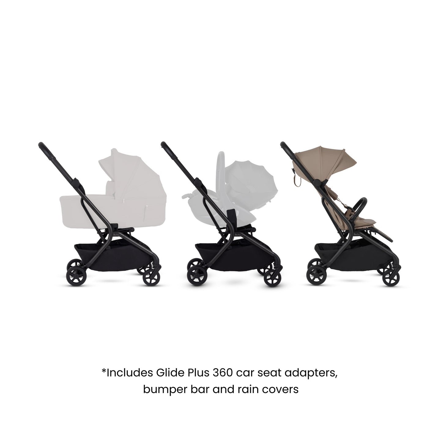 Nia Champagne Compact Travel Stroller