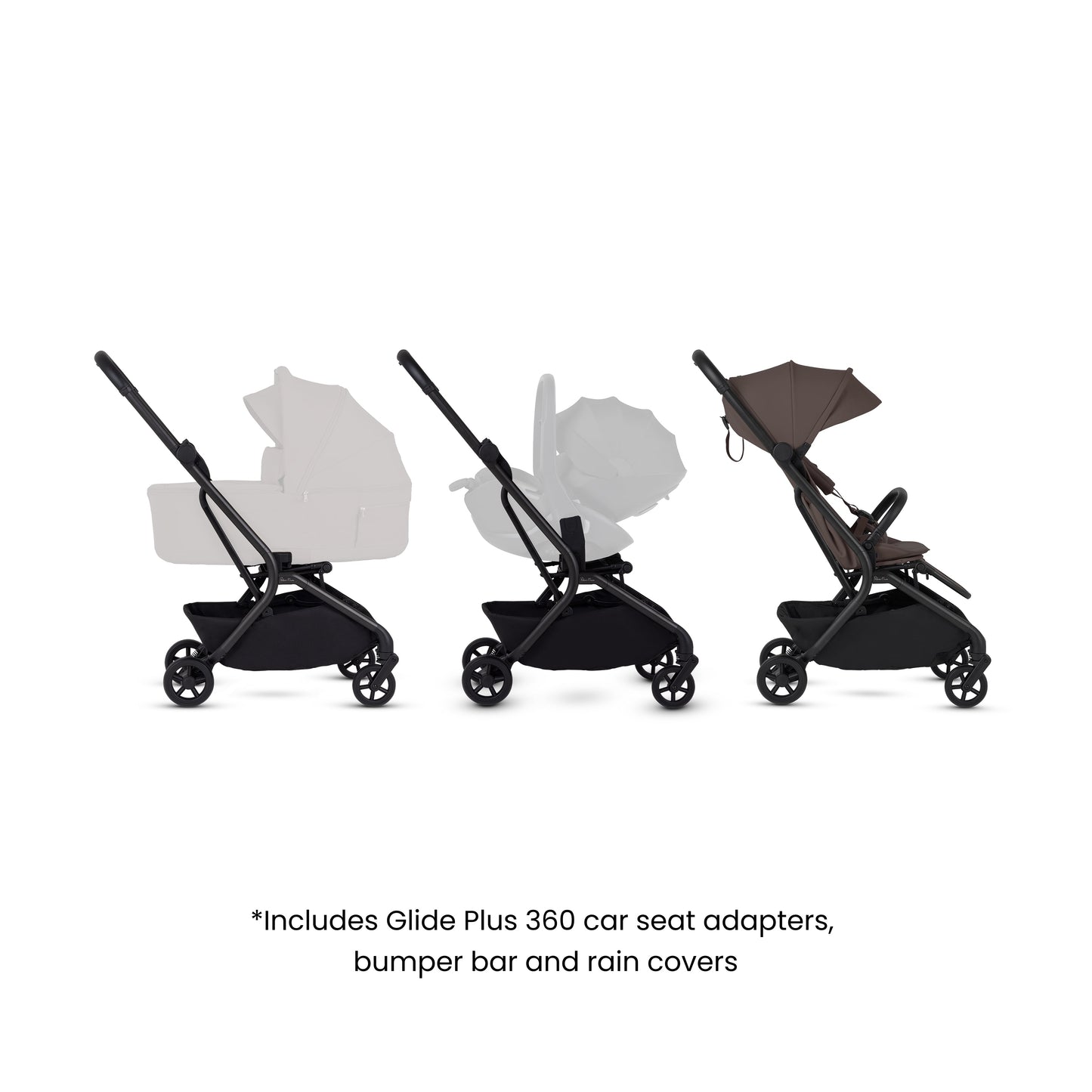 Nia Chocolate Compact Travel Stroller