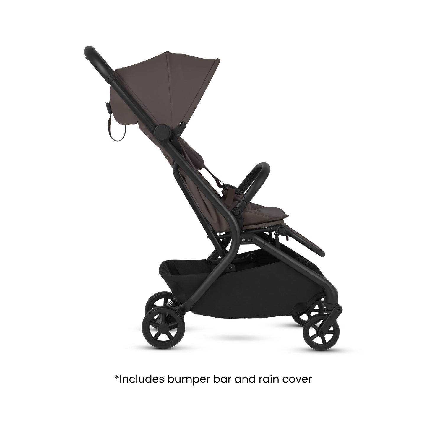 Nia Chocolate Compact Travel Stroller with Carrycot (6 Piece)