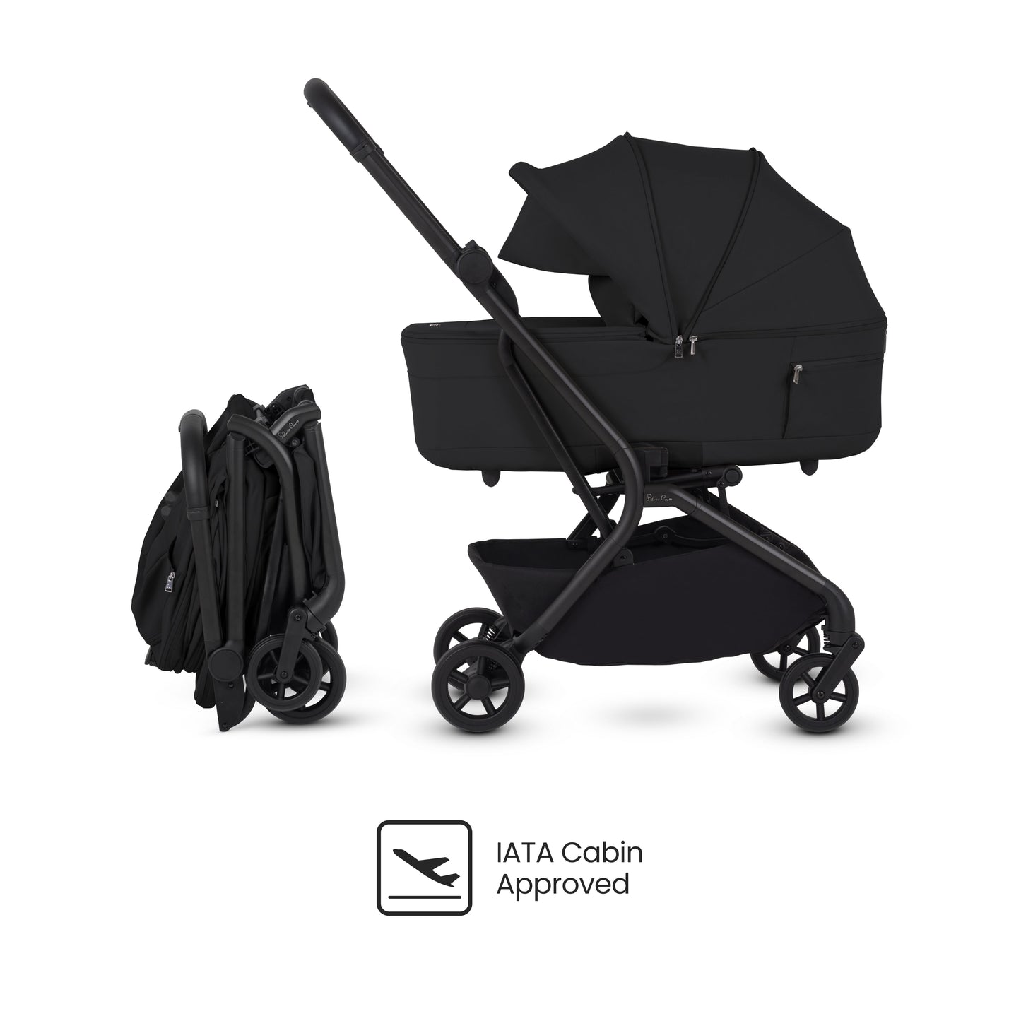 Nia Onyx Compact Travel Stroller with Carrycot (6 Piece)
