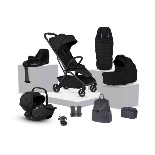 Nia Onyx Compact Travel System with Accessory Pack (12 Piece)
