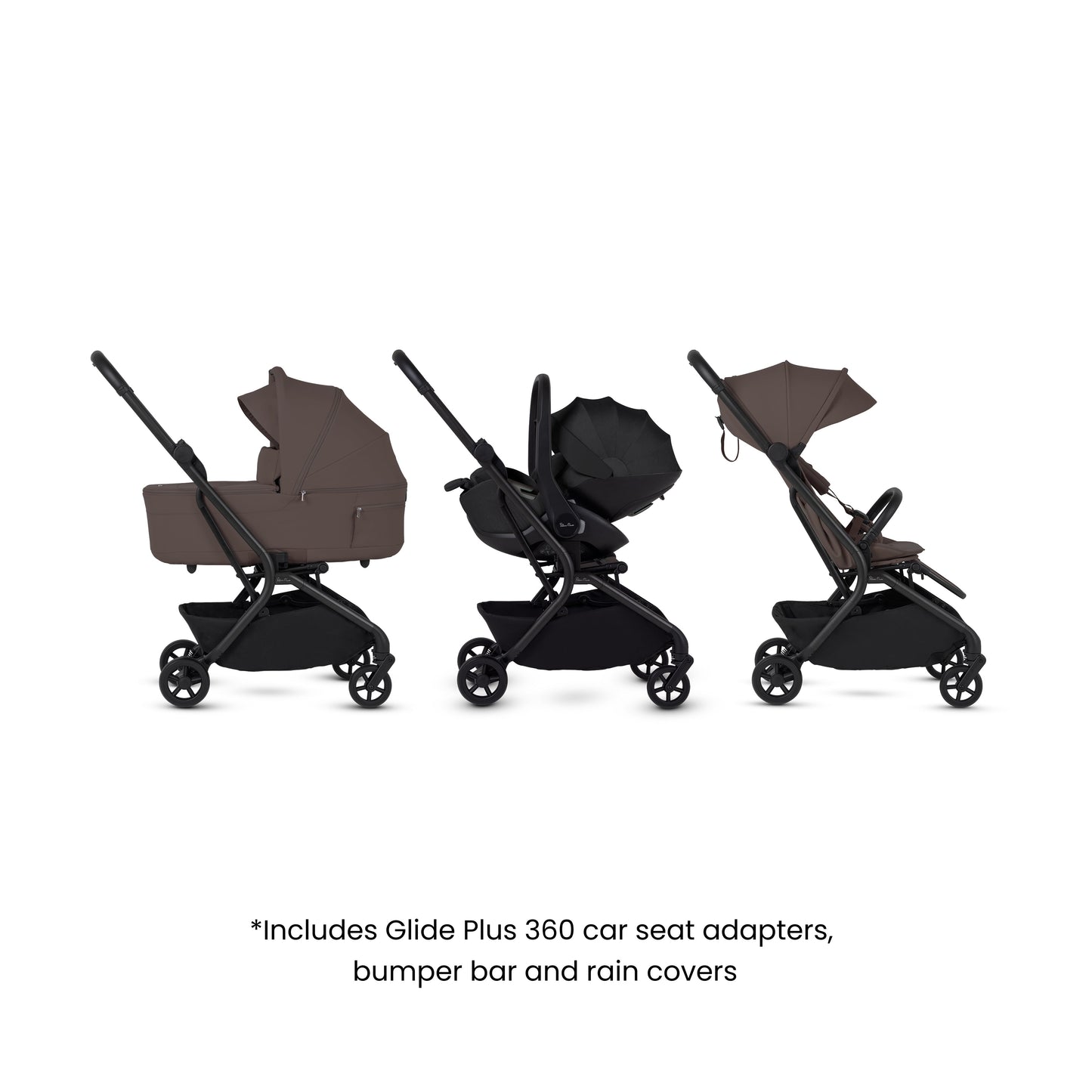 Nia Chocolate Compact Travel System (8 Piece)