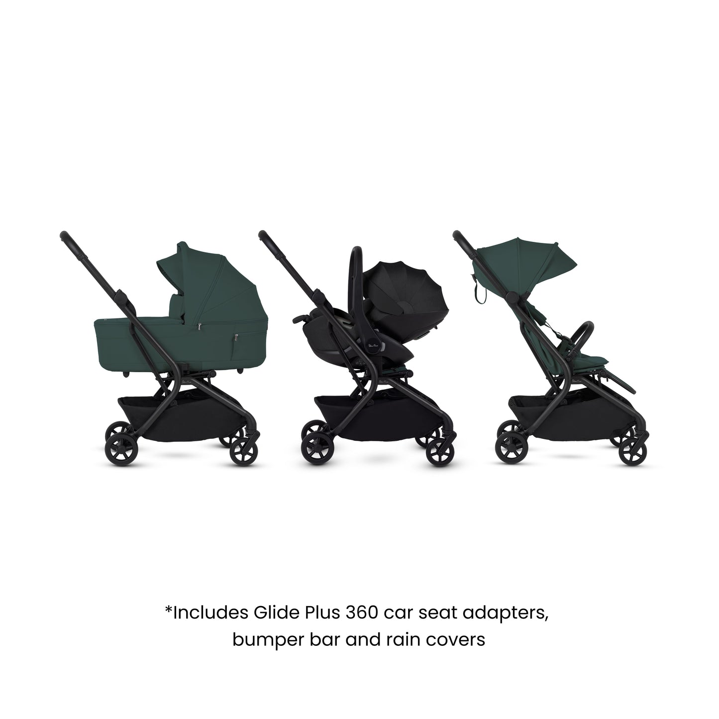 Nia Conifer Compact Travel System with Accessory Pack (12 Piece)