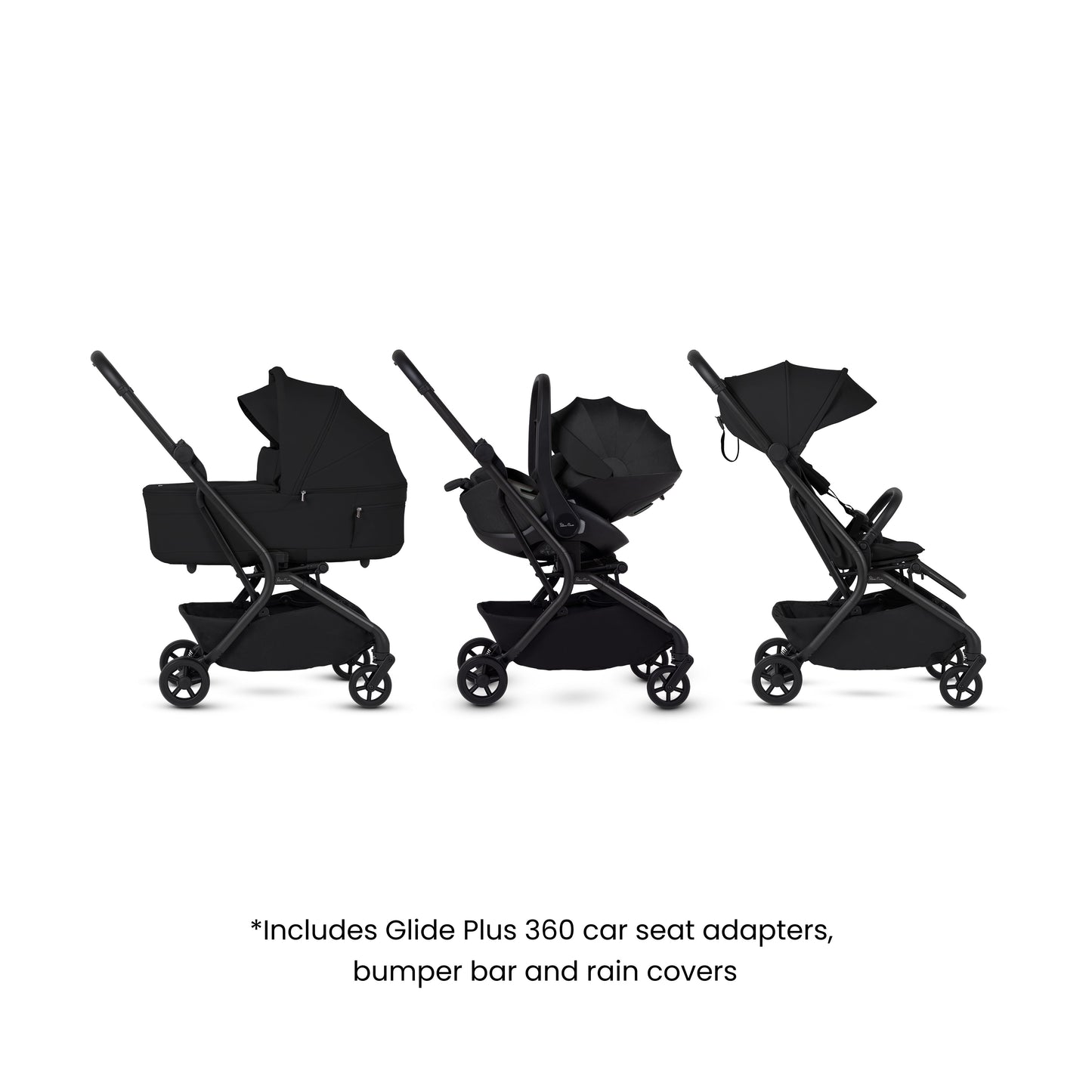 Nia Onyx Compact Travel System with Accessory Pack (12 Piece)
