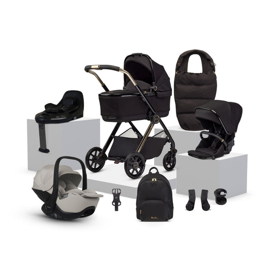 Reef 2 SPECIAL EDITION Espresso Travel System Ultimate 360 Natural Taupe Infant Carrier Bundle (11 Piece)